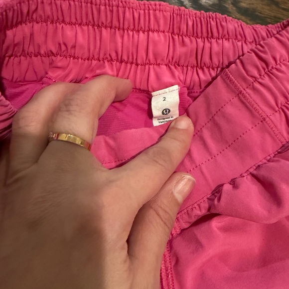 Lululemon Athletica Bright Pink Athletic Shorts - Picture 2 of 3